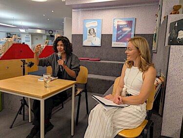 Puchheimer Buchpreis 2025 Lesung Paola Lopez mit Marta Zientkowska-Schulz Foto 4